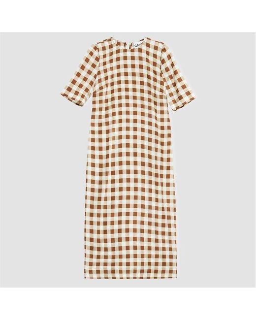 Ganni Natural Smock Dress