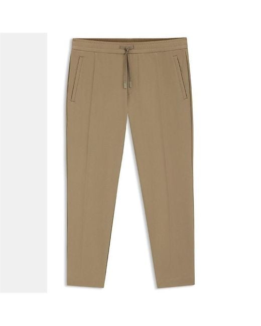 Boss Natural T Flex Tapered-Fit Trousers for men