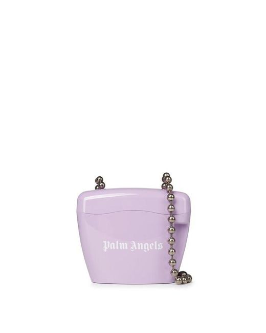 Palm Angels Purple Mini Padlock Bag for men