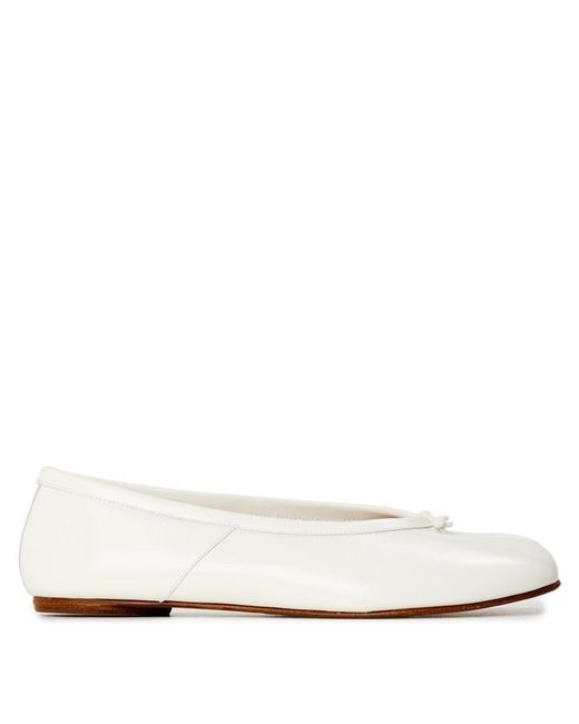 Maison Margiela White Mmm Tabi Ballerina N Ld63