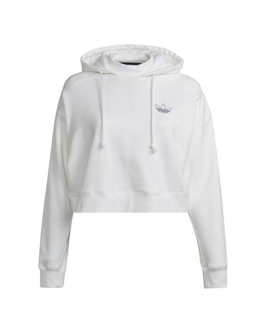 Adidas Originals White Plus Size Hoodie