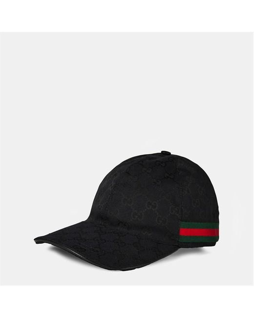 Gucci Black Gg Monogram Canvas Cap for men