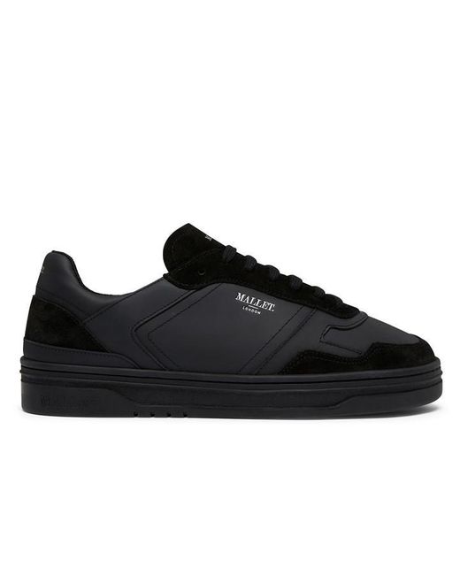 Mallet Black Barnsley Court Trainers for men