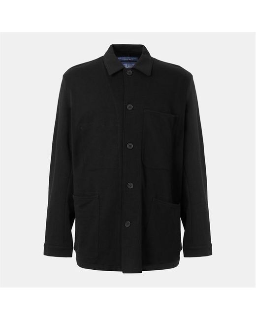 Yohji Yamamoto Black Asymmetrical Structured Blazer for men
