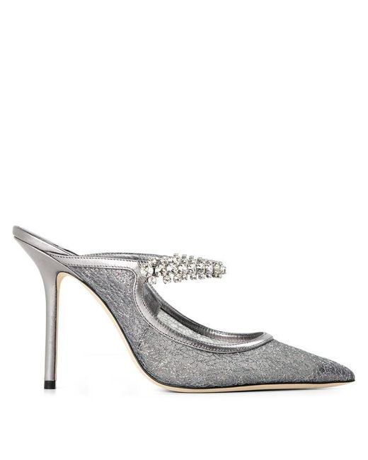 Jimmy Choo Natural Bing Heeled Mules