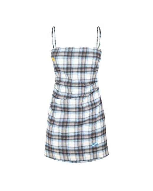 Acne Blue Structured Mini Dress
