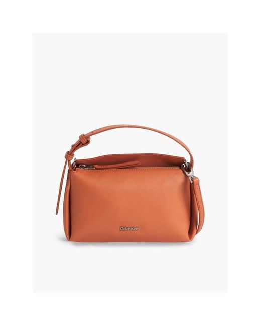 Calvin Klein Brown Elevated Soft Mini Bag