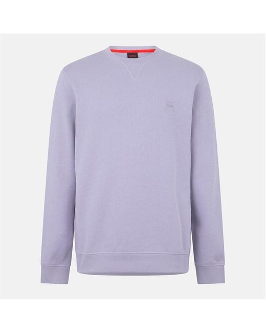 Boss Blue Long Sleeve Premium Cotton Sweatshirt (Westart Crew Neck) for men