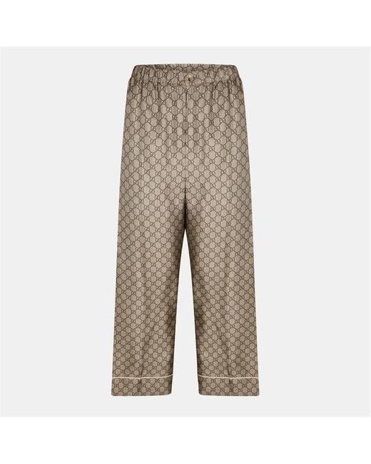 Gucci Gray Wide Leg Trousers