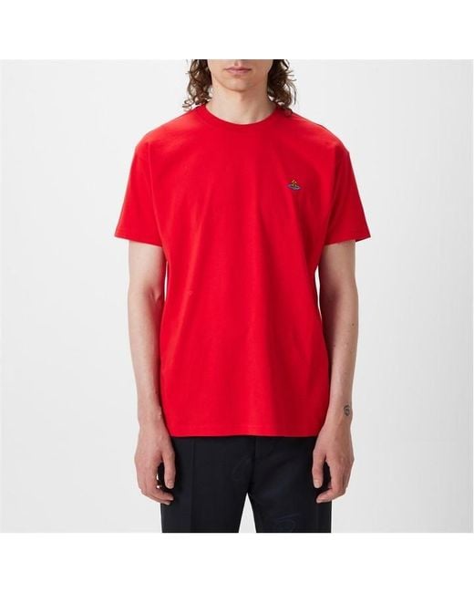 Vivienne Westwood Red Classic Orb T-Shirt for men