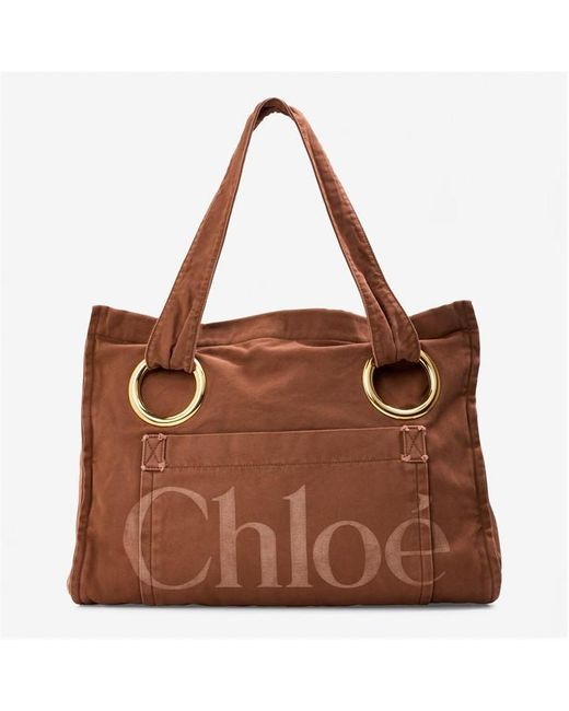 Chloé Brown Plage Tote Bag