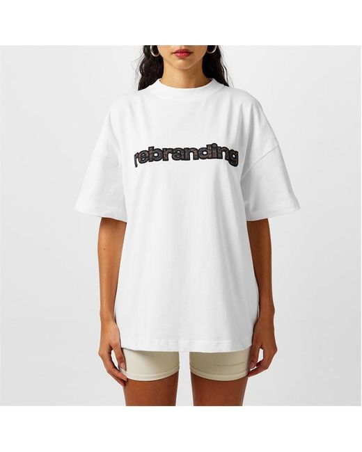 Sisters & Seekers White Rebrand Oversized Tee