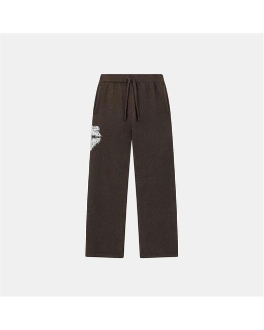 The Couture Club Black Fluffy Knitted Trousers