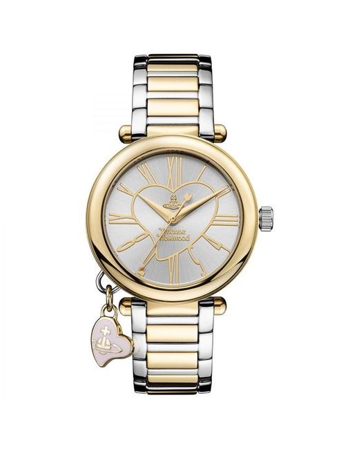 Vivienne Westwood Metallic Ladies Two-Tone Orb Watch