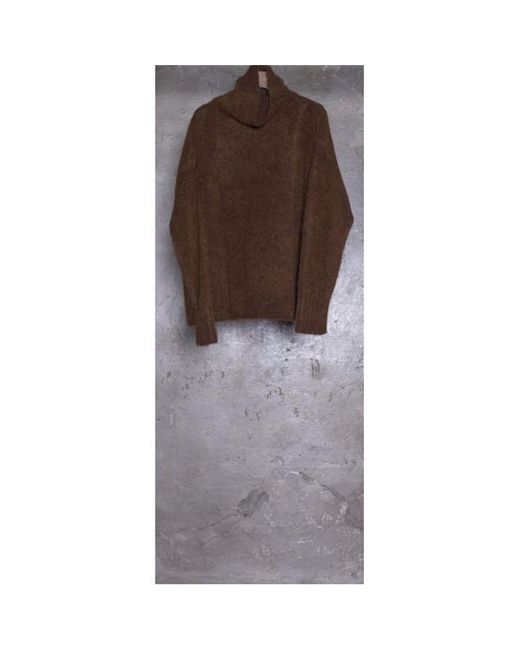 Uma Wang Brown Uma Wan Highneck Top Ld63