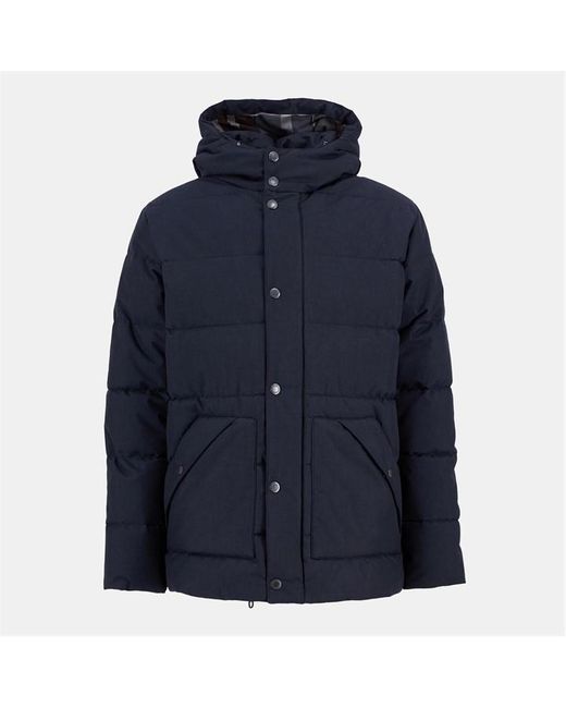 Barbour Blue Brampton Quilted Long Sleeve Medium Puffer Jacket for men