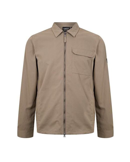 Barbour Brown Maze Peached Overshirt for men