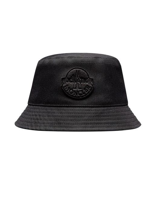 MONCLER X ROC NATION Black Twill Bucket Hat for men