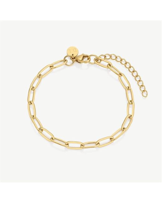 D.Louise Metallic Stainless Steel Lobster Claw Chain Bracelet