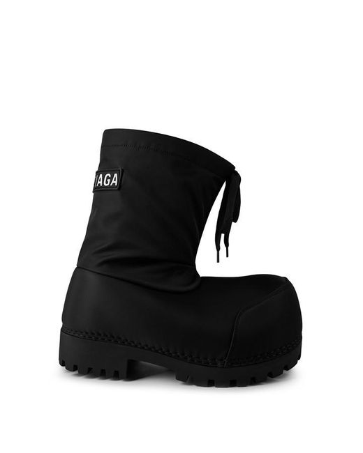 Balenciaga Black Bal Alaska Low Boot Sn42 for men