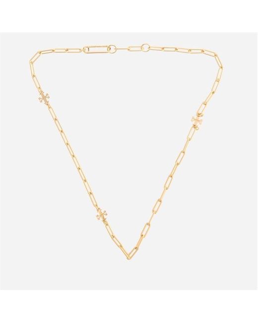 Tory Burch Metallic Chain Necklace