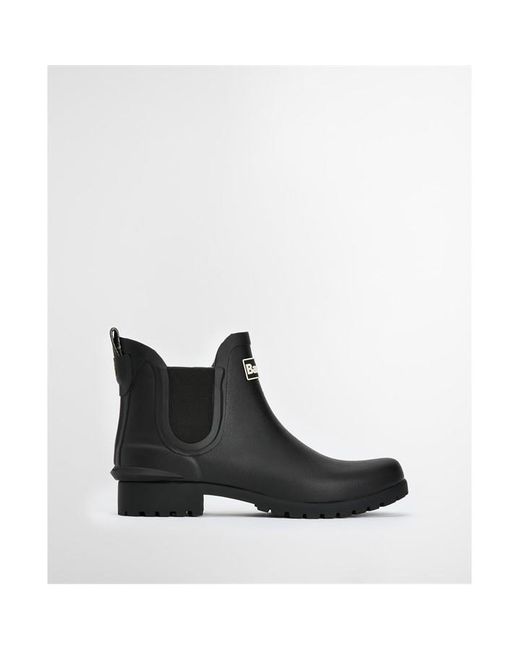 Barbour Black Wilton Chelsea Wellington Boots