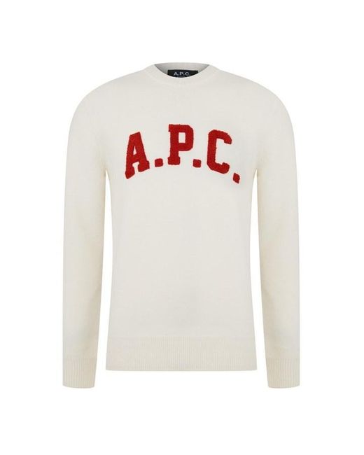 A.P.C. White Joshua Pull Sn43 for men