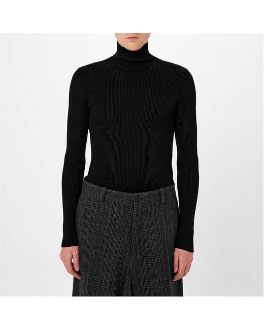 Balenciaga Black Turtleneck Sweater for men