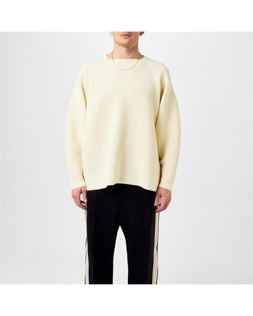 Fear Of God Natural Ottoman Wool Straight Neck Sweater for men
