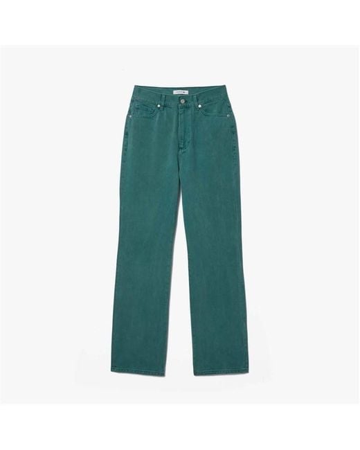 Lacoste Green Straight Leg Natural Dye Denim Jeans