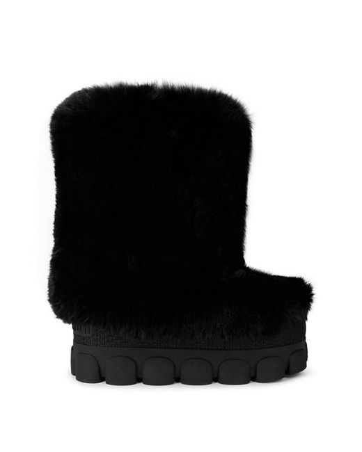 Goldbergh Black Fun Fur Snow Boots