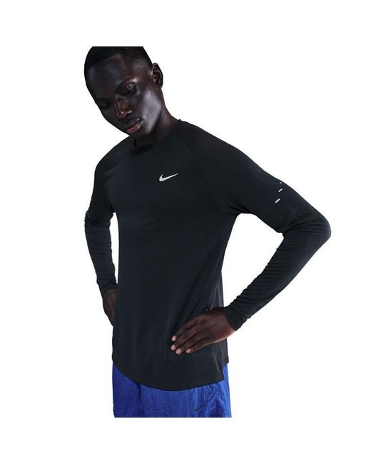 Nike Black Stride 5 Ls Tee Sn64 for men
