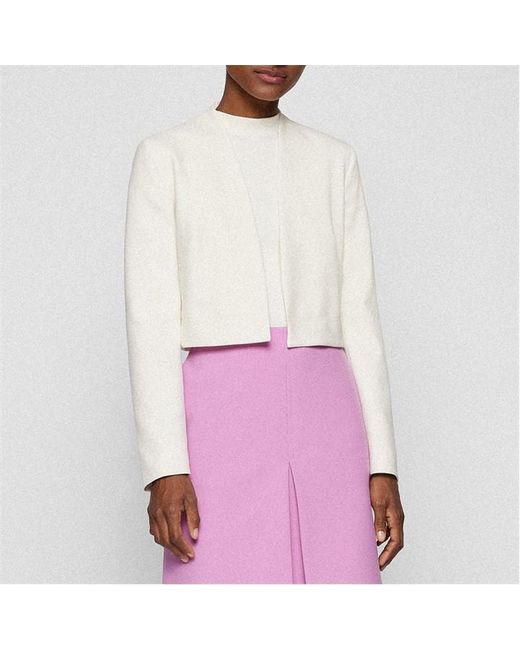 Boss White Jibelara2 Blazer Jacket