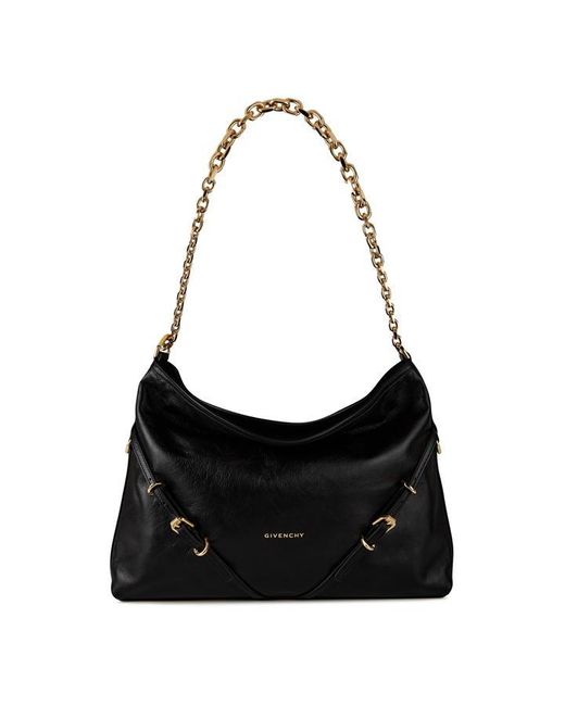 Givenchy Black Medium Voyou Chain Shoulder Bag