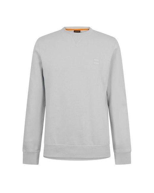 Boss Gray Westart Crew Sweatshirt for men