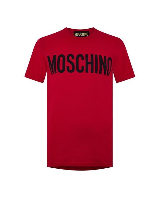 Moschino Red Paint Tee Sn44 for men