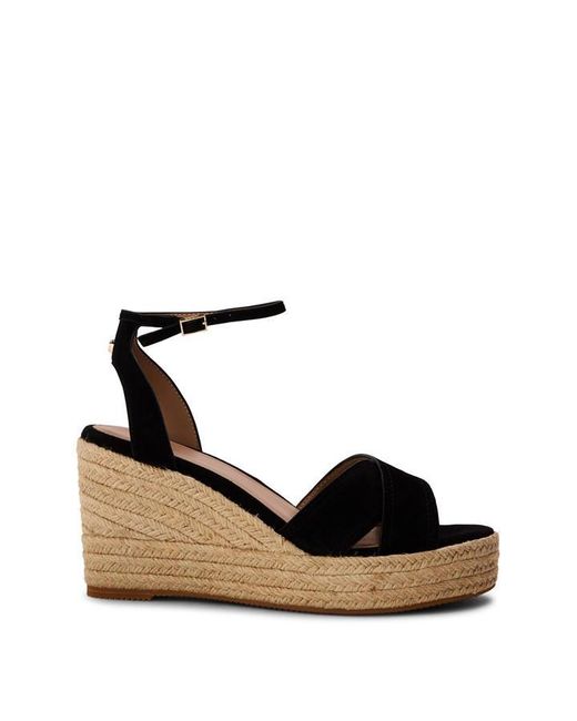 Boss Black Wedge Sandals