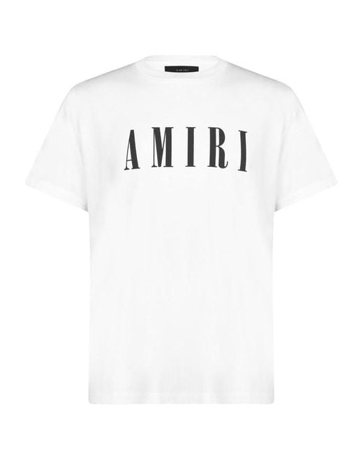 Amiri White Logo T Shirt for men