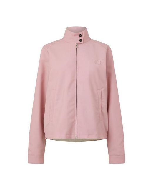 Miu Miu Pink Miu Mohair Jacket Ld64