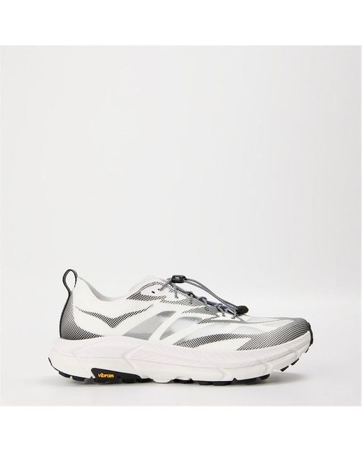 Hoka One One White Mafate Off-Road Trail Running Shoes for men