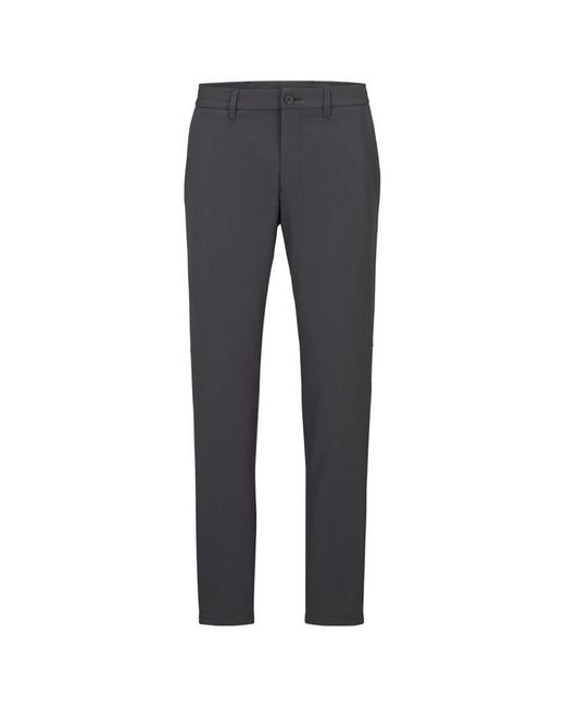 Boss Gray Hbg Commuter-Slim Fit Trousers for men