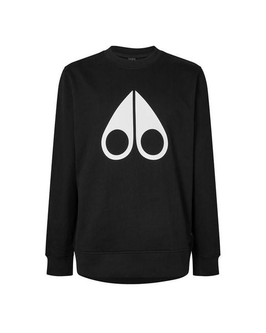 Moose Knuckles Black Moose Esntl Logo Swt Sn00 for men