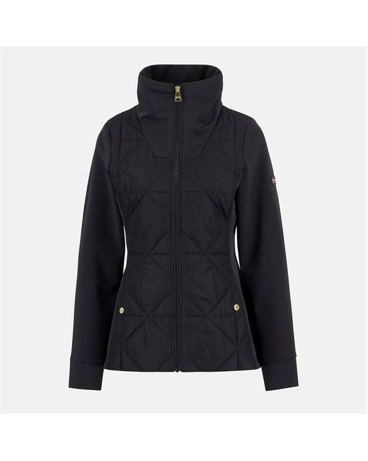 Barbour Black Kya Long Sleeve Quilted Jacket