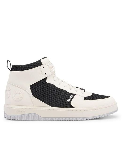 HUGO Blue Kilian Hi-Top Trainers for men
