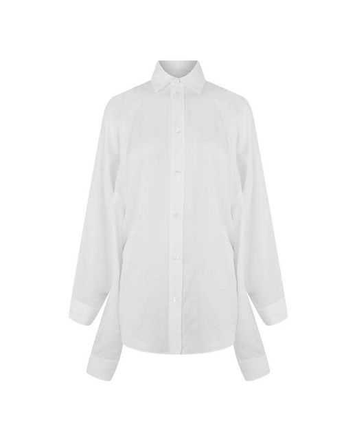 Balenciaga White Bal Mlti Slve Shirt Ld42