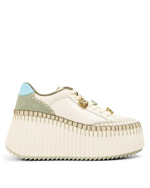 Chloé Natural Platform Trainers