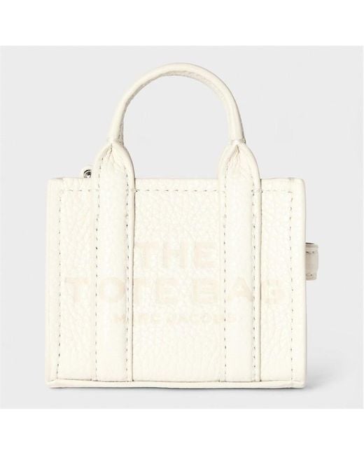 Marc Jacobs White Tote Charm Keyring