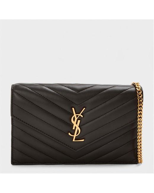 Saint Laurent Black Wallet On Chain