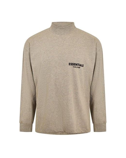 Fear Of God White Core Long Sleeve Oversized Fit T-Shirt