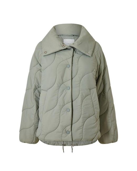 Varley Green Quilted Jacket